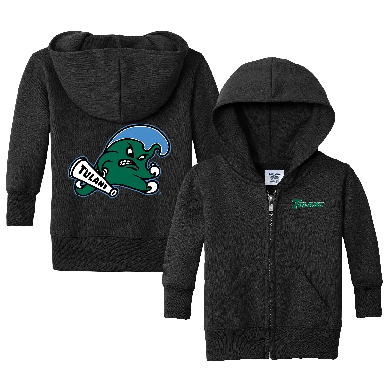 Tulane Green Wave Logo Infant Full-Zip Sweatshirt