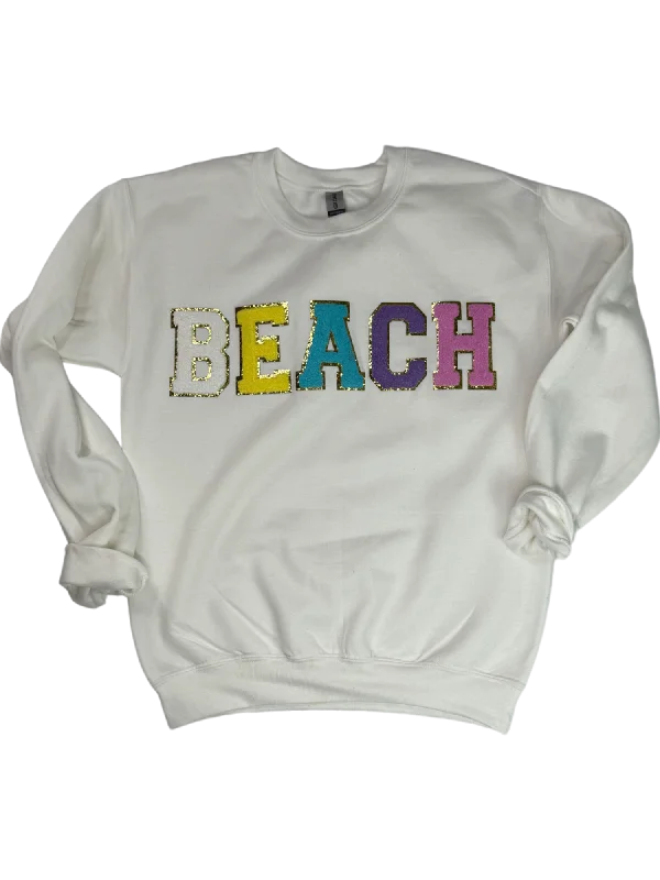 SW-6723 Beach-White Sweatshirt