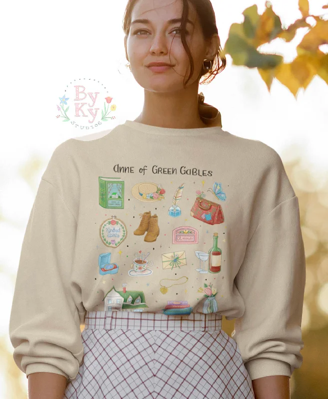 Anne of Green Gables Unisex Heavy Crewneck Sweatshirt