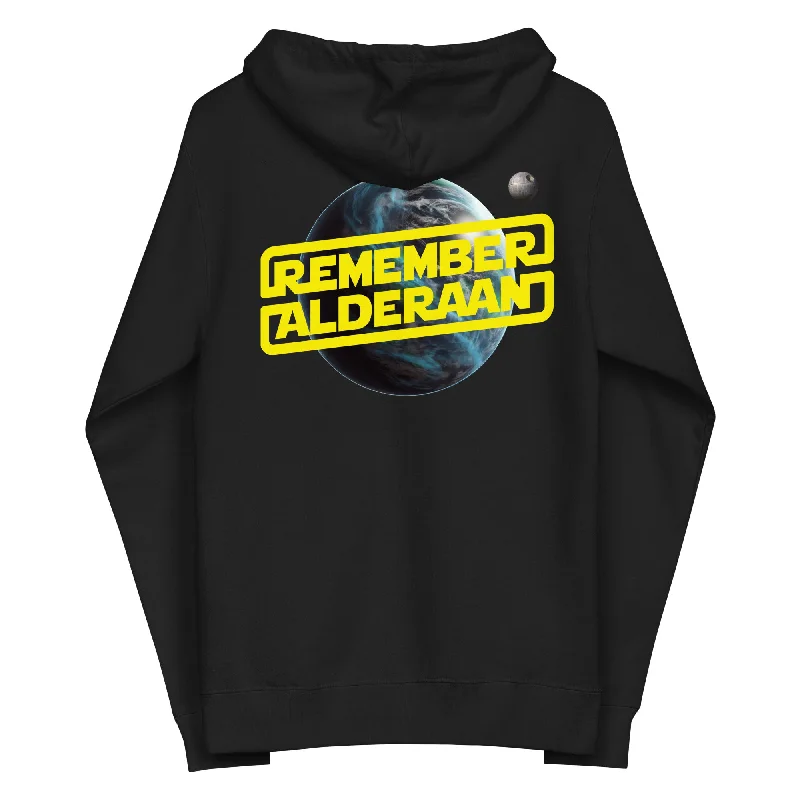 Remember Alderaan Fleece Zip Hoodie