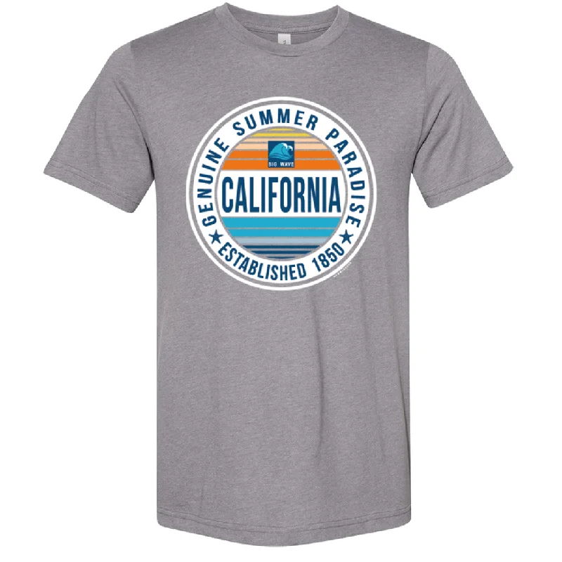 California Summer Paradise Asst Colors Sueded Tee