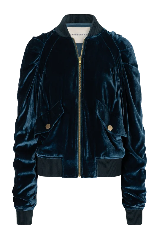 Velvet Bomber Jacket