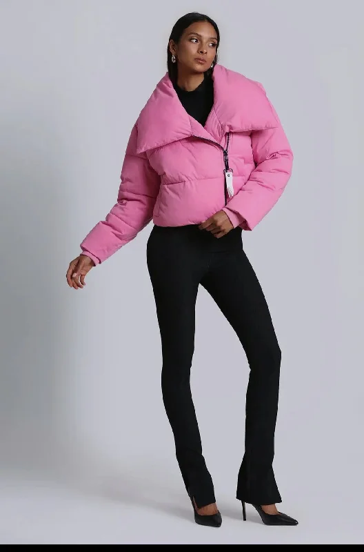 Thermal Puff™ Envelope Collar Knit Puffer Coat