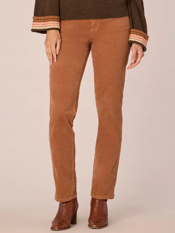 "Ab"solution® Corduroy Straight Leg Pant