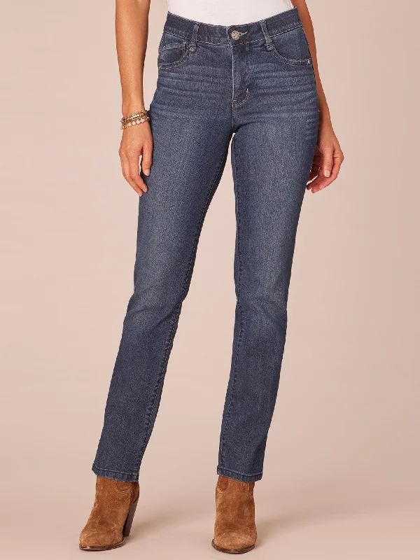 "Ab"solution® Tall Indigo High Rise Straight Leg Jeans