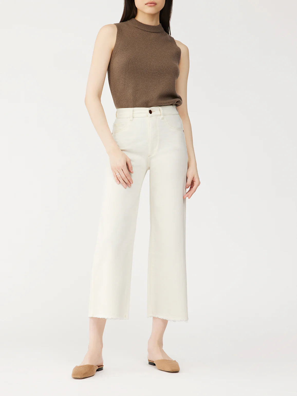 Hepburn Wide Leg | Eggshell