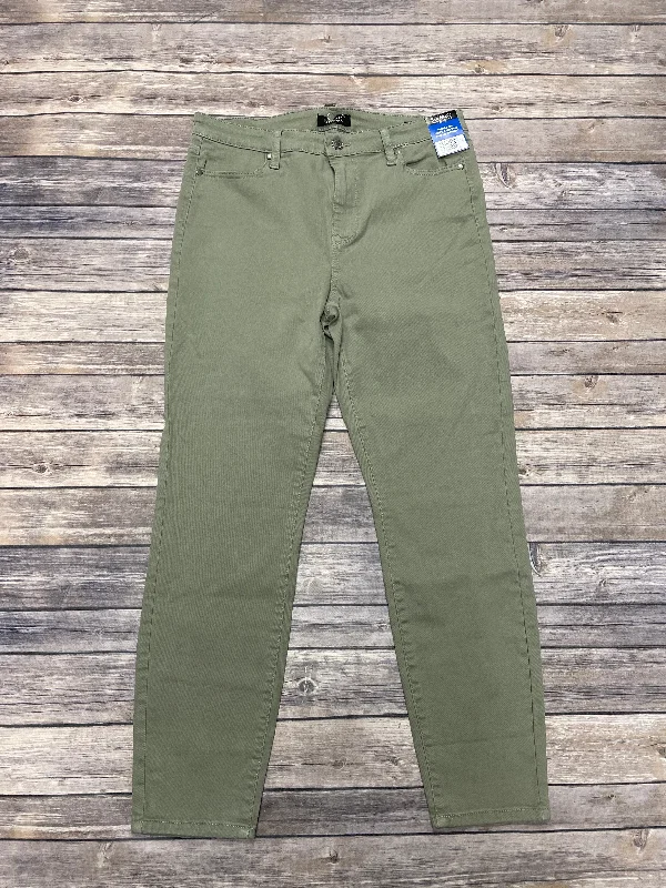 Jeans Skinny By Buffalo David Bitton In Green Denim, Size: 10