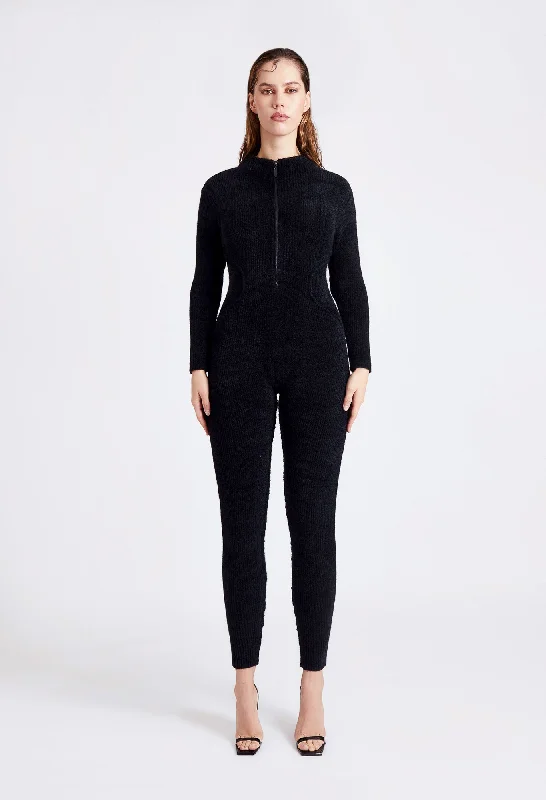 Wool Knit Catsuit - Panther