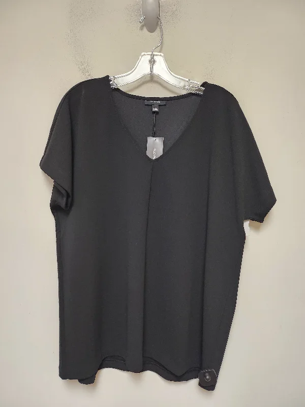 Top Short Sleeve By Alfani In Black, Size: L