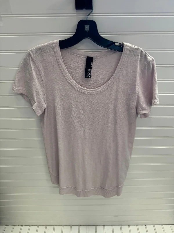 Top Short Sleeve By Bobi In Purple, Size: Xs