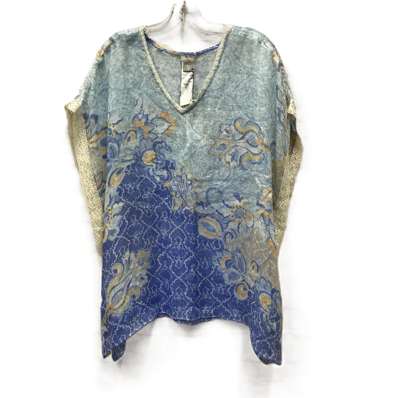 Top Short Sleeve By Chicos In Blue, Size: S