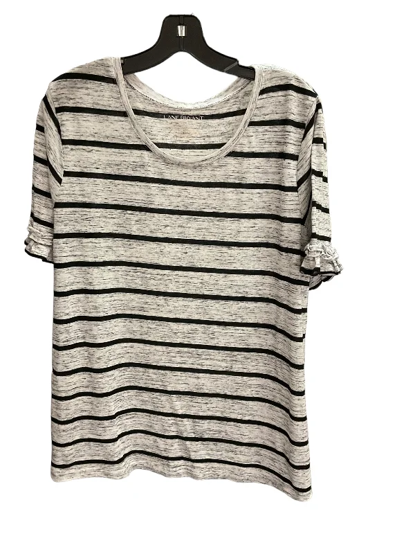 Top Short Sleeve By Lane Bryant O In Striped, Size: 26