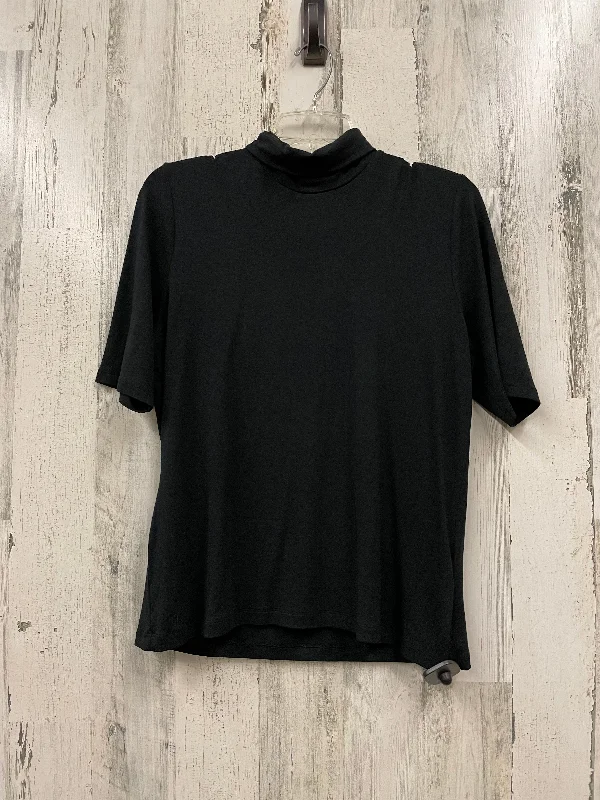 Top Short Sleeve By Lauren By Ralph Lauren In Black, Size: Xl