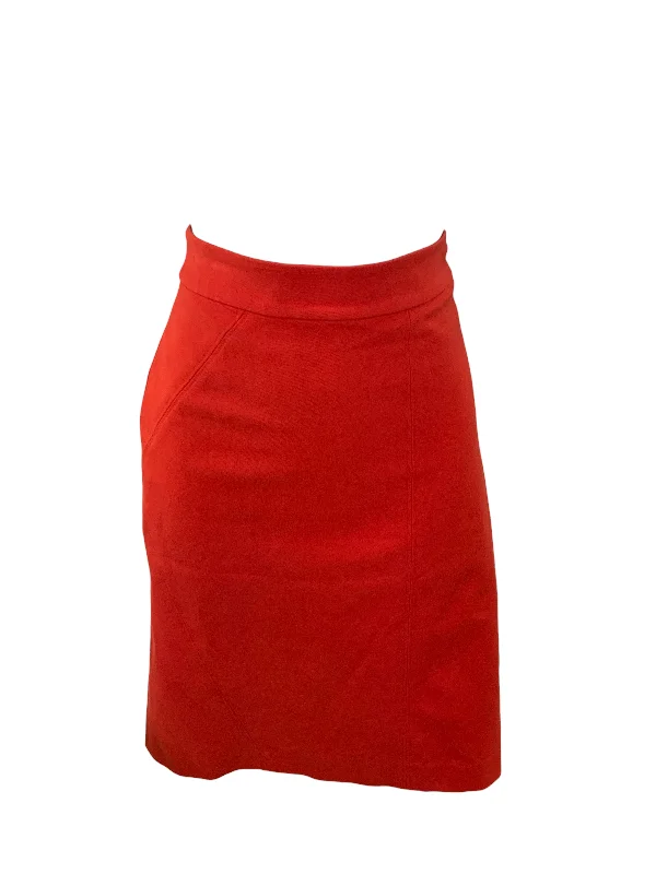 Ann Taylor Women's Skirt Red 8