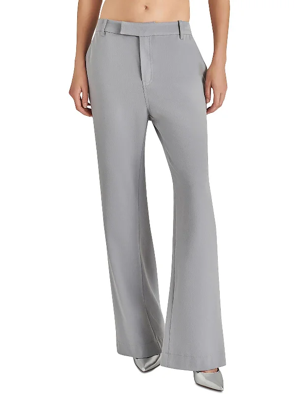 Devin Womens Mid-Rise Utility Straight Leg Pants