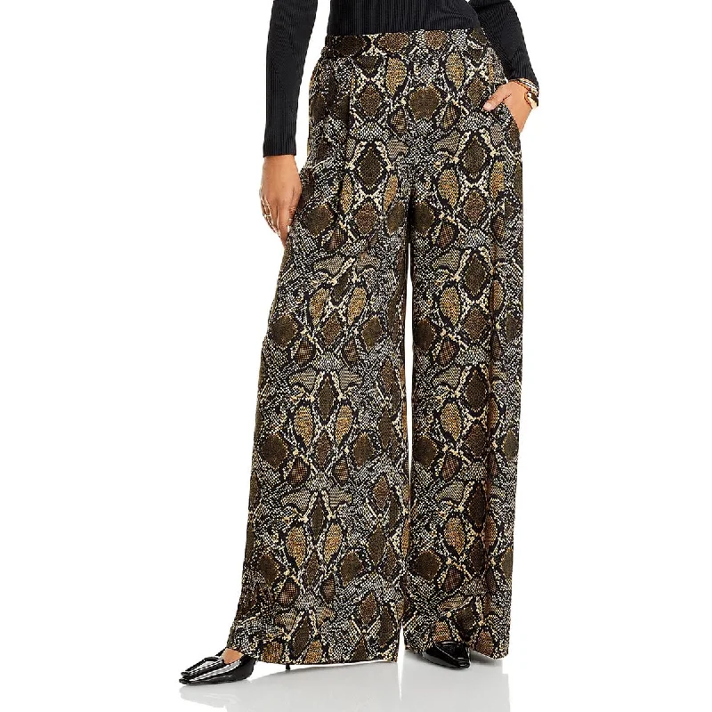 Vivian Womens Mid Rise Formal Wide Leg Pants